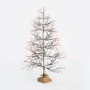 Halloween Birches Tree Décor with LED Left 45 Degree View