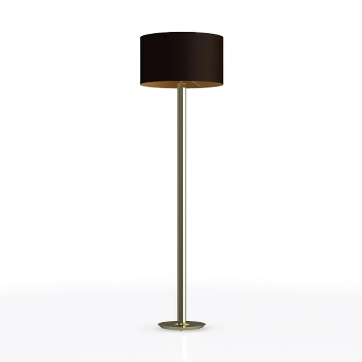 Simple Designs LT1076-GDB Gold Tapered Table Lamp