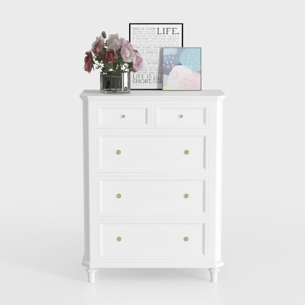 Nicehill White Dresser for Bedroom with 5