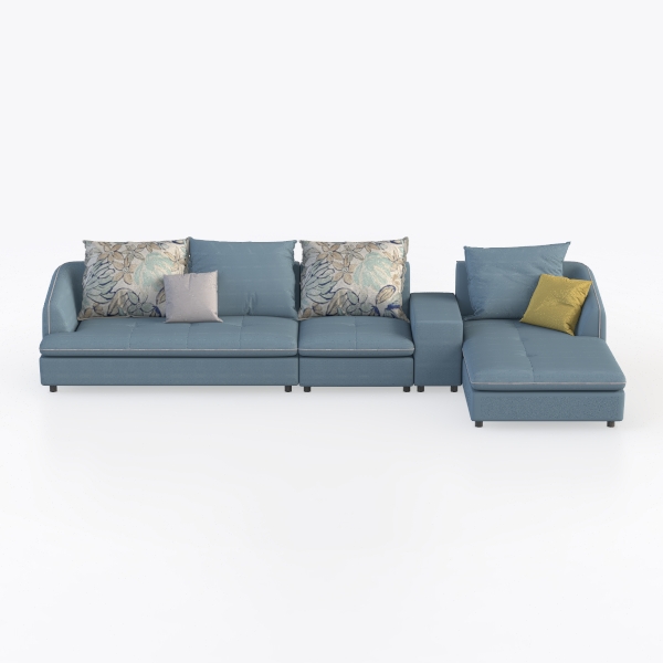 UOCFYK L Shape 2-Piece Home Modular Sectional Sofa