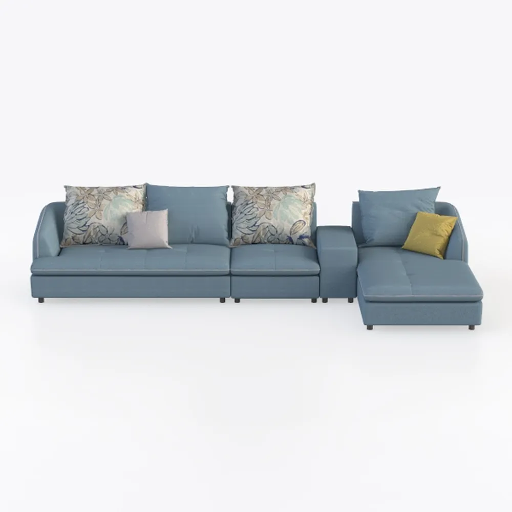 UOCFYK L Shape 2-Piece Home Modular Sectional Sofa