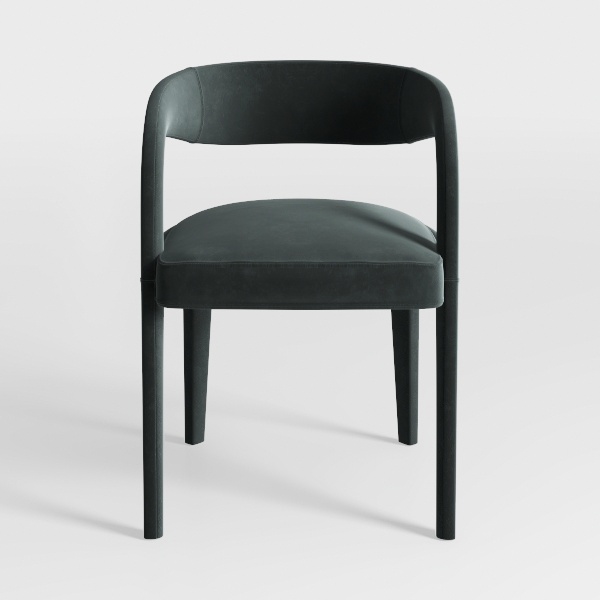 Mid-Century Modern Dining Chairs Set of 4, Armrest