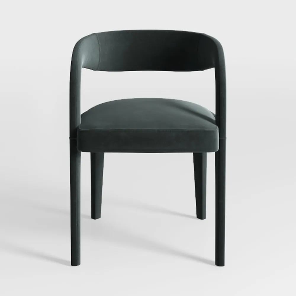 Mid-Century Modern Dining Chairs Set of 4, Armrest