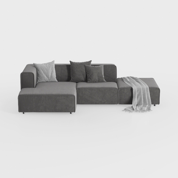 ovios 104&quot; Cloud Sectional Couch with L-Shape