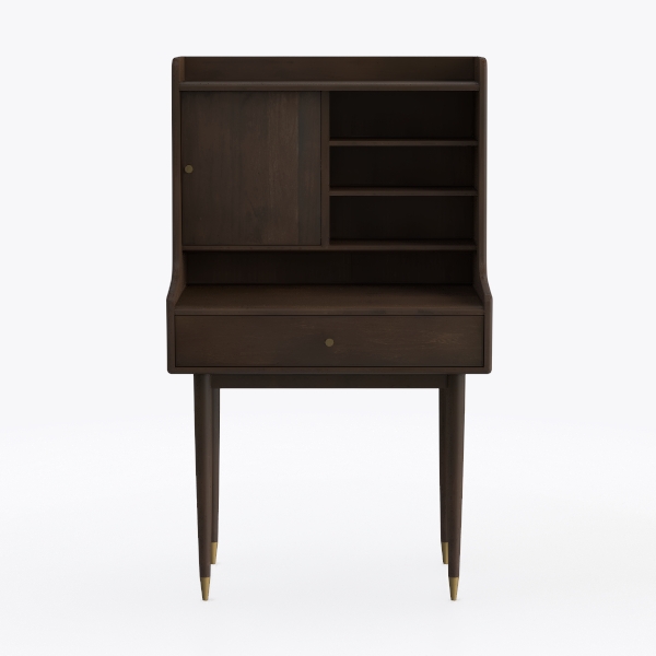 Baxton Studio Sharon Mid-Century Modern Walnut Bro