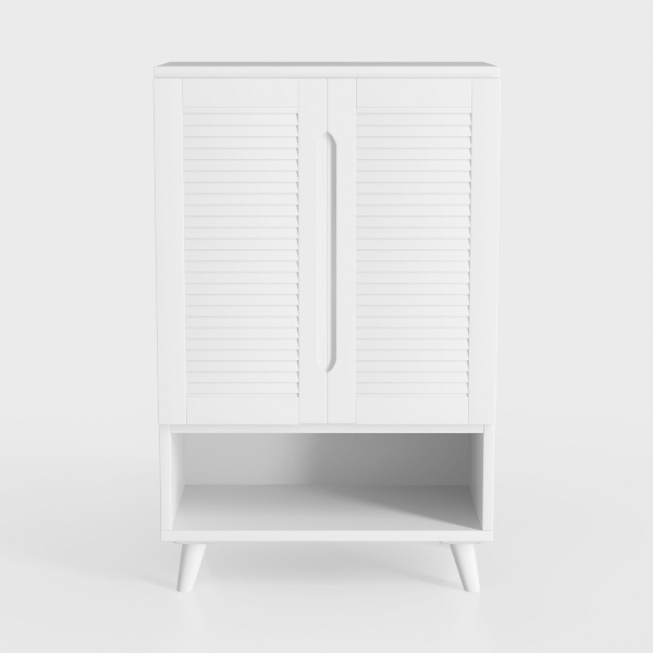 Panana White Coffee Bar Cabinet, Farmhouse Kitchen