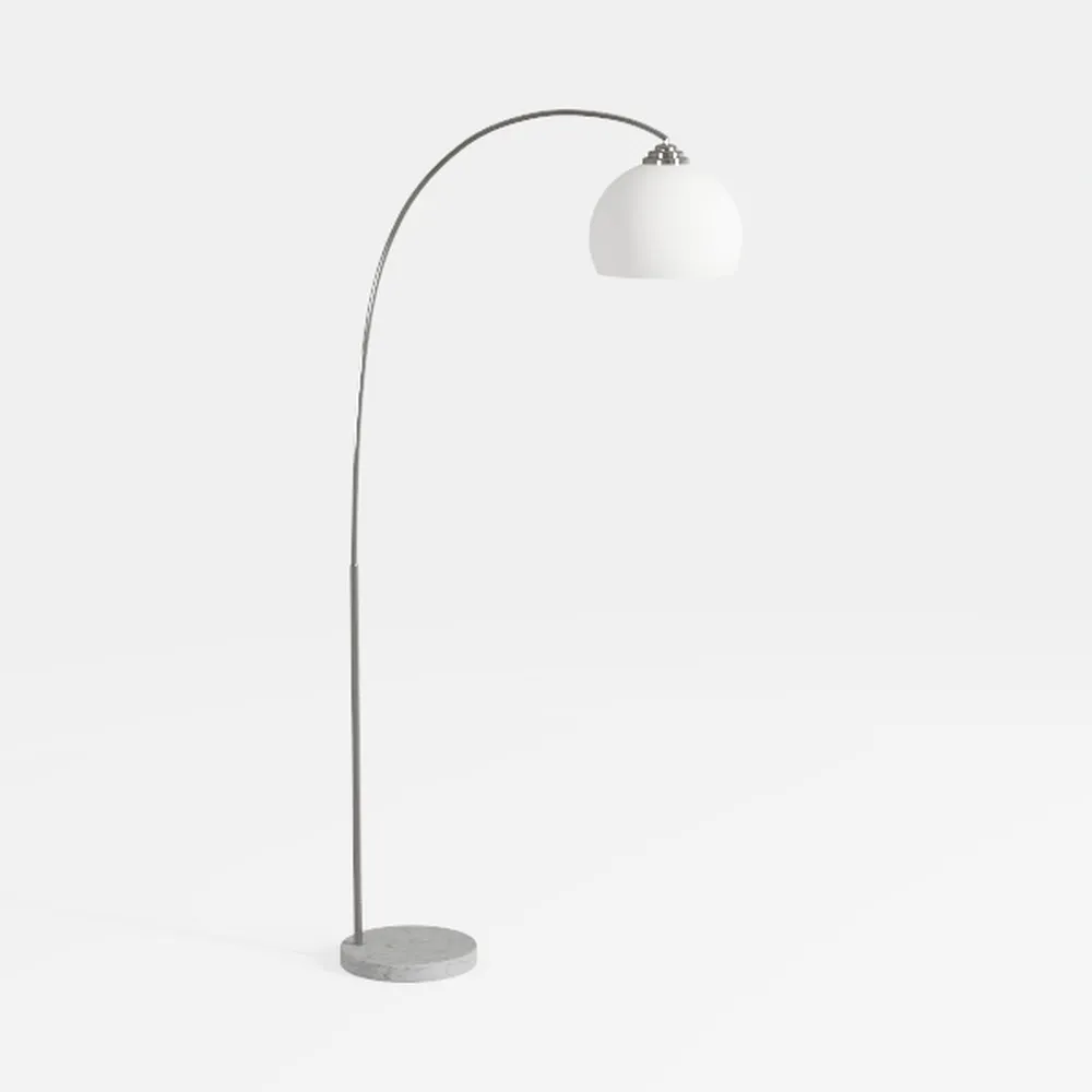 Adesso Arc Floor Lamp Brushed Steel