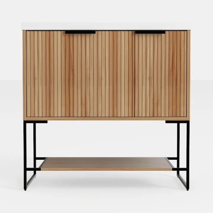 YGEOMER Buffet Cabinet Sideboard Farmhouse