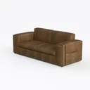 Raffa 100% Top Grain Leather Contemporary Left 45 Degree View