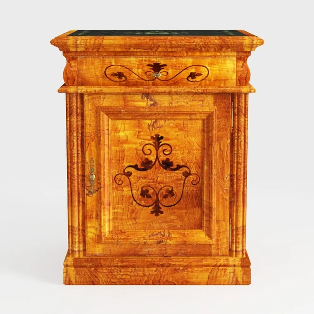 Nightstand Solid Acacia Reclaimed Wood 12.7kg