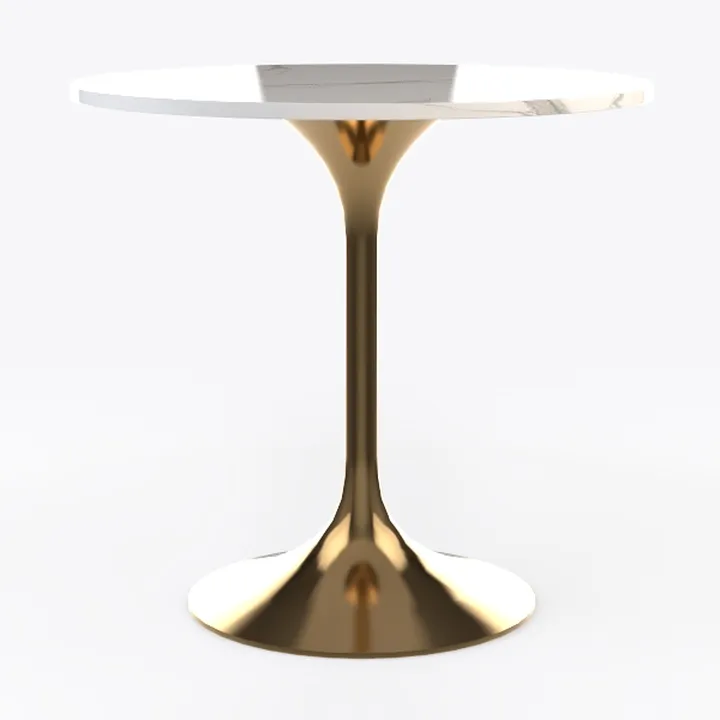 Bristol 31" Round Dining Table, Sintered Stone & G