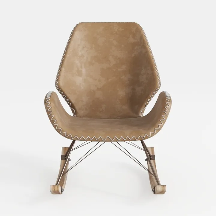 FERPIT Rocking Accent Chair Teddy Upholstered Glid