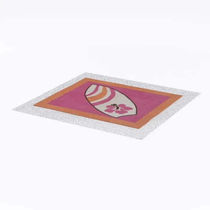 Sweet Jojo Designs  Surf Pink Collection Floor Rug