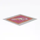 Sweet Jojo Designs  Surf Pink Collection Floor Rug Left 45 Degree View