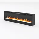 Square fireplace Left 45 Degree View