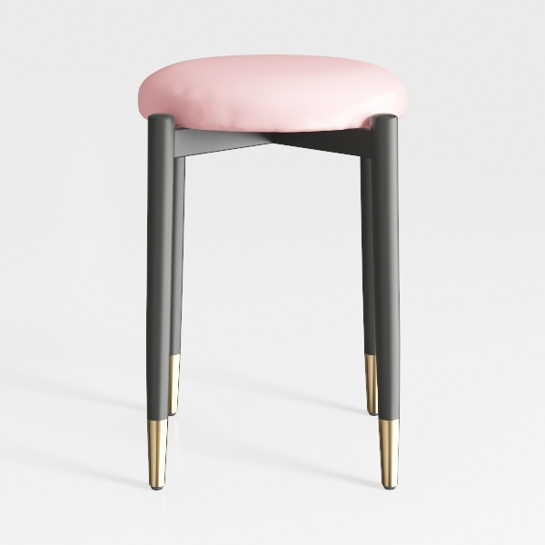 Set of 2 Velvet Upholstered 360° Swivel Bar Stools