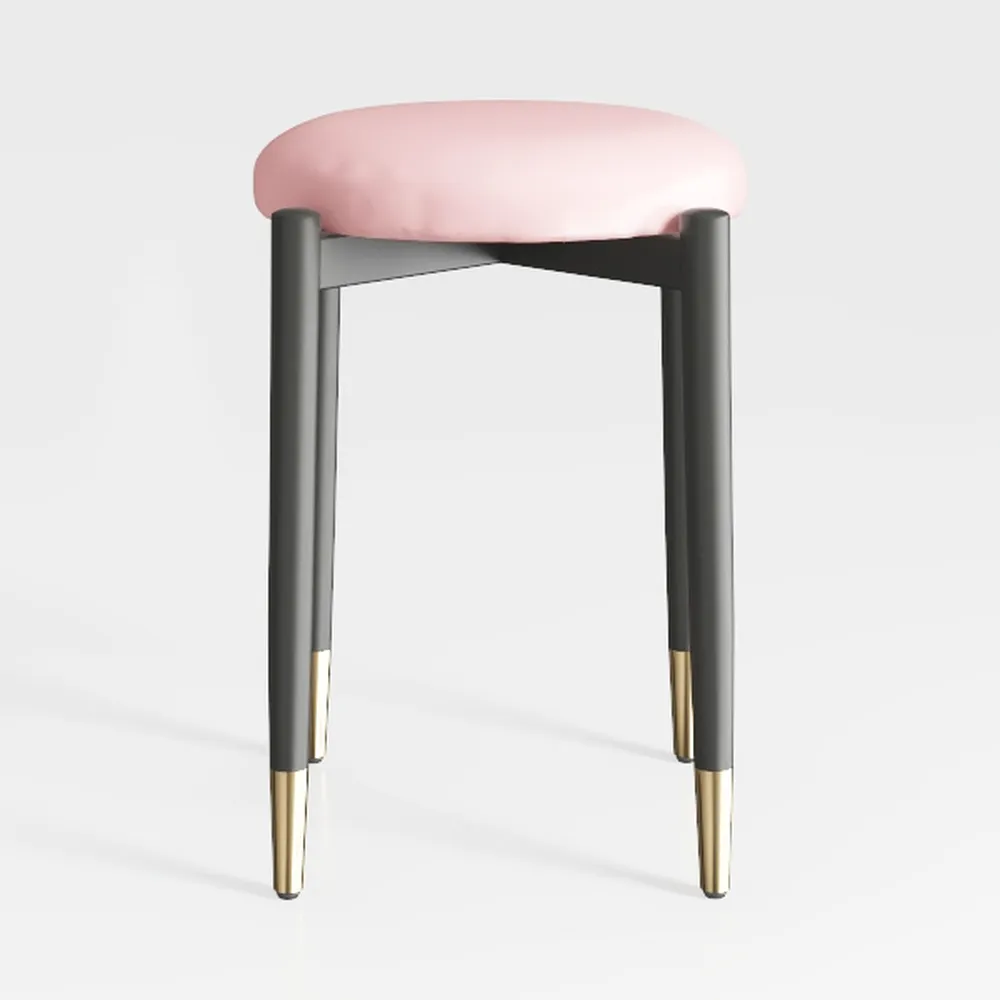 Set of 2 Velvet Upholstered 360° Swivel Bar Stools