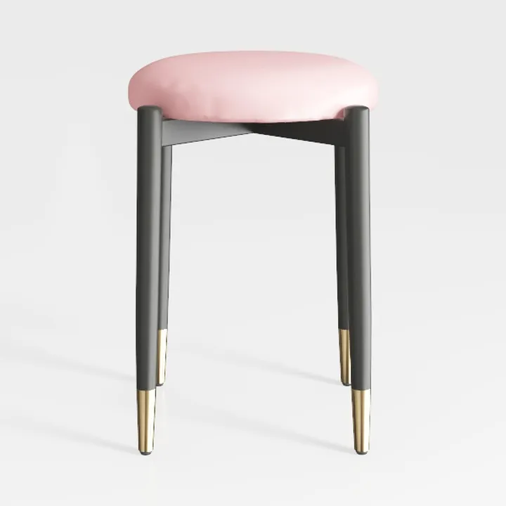 Set of 2 Velvet Upholstered 360° Swivel Bar Stools
