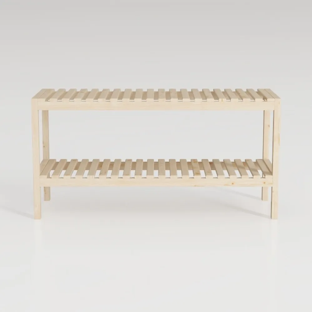 DKLGG Entryway Storage Bench with Mesh Shelf