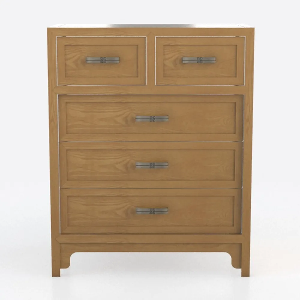 Rattan Large Nightstand with Charging Station, 29