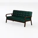 Loosh Home | 8" Full Size Futon Sofa Bed Foam Left 45 Degree View