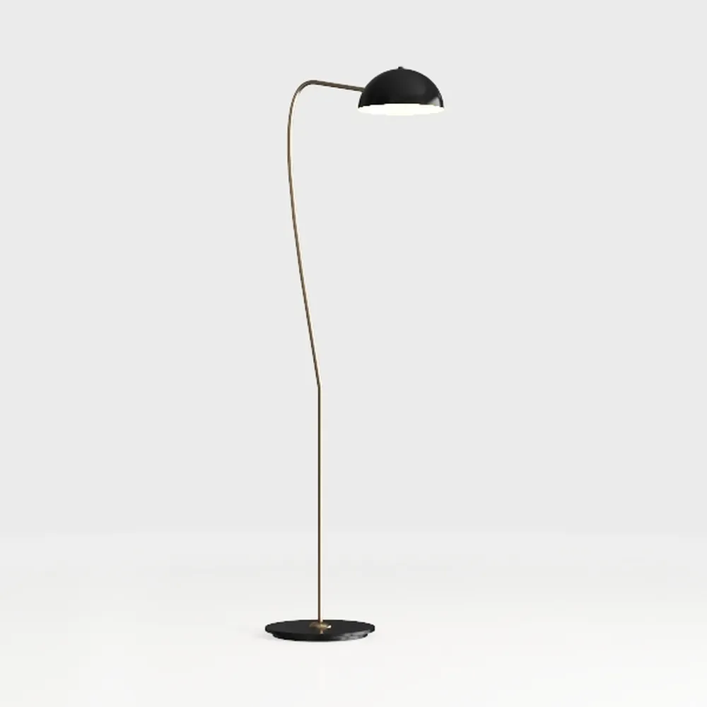 Vincent Adjustable/Arc Floor Lamp with Metal Shade