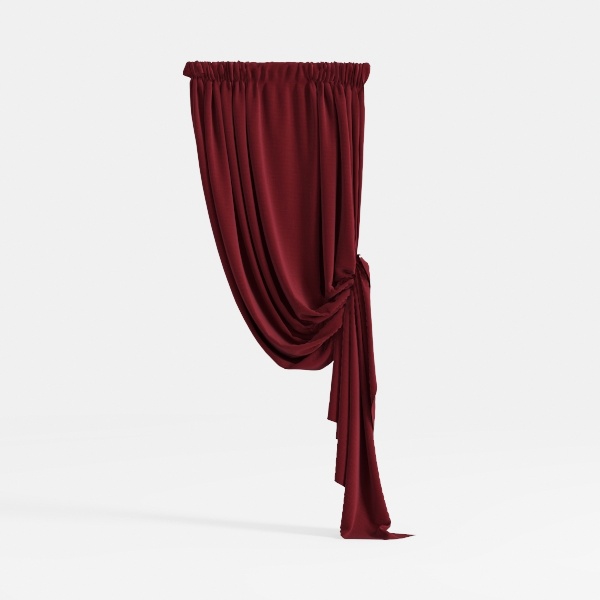 Curtain - red