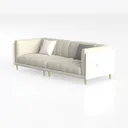 Mid Century Modern Velvet Couch Velvet Loveseat Left 45 Degree View