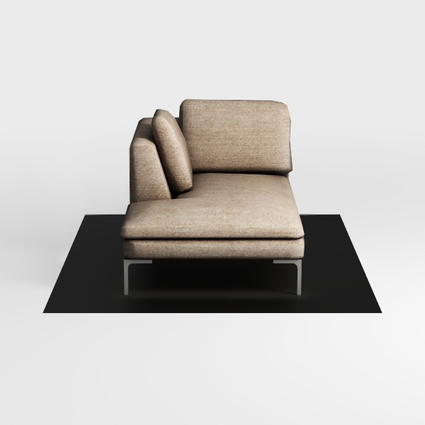 POVISON 31&quot; Modular Sectional Armless Sofa for Liv