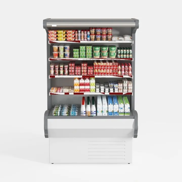 dairy products freezer-Supermarket