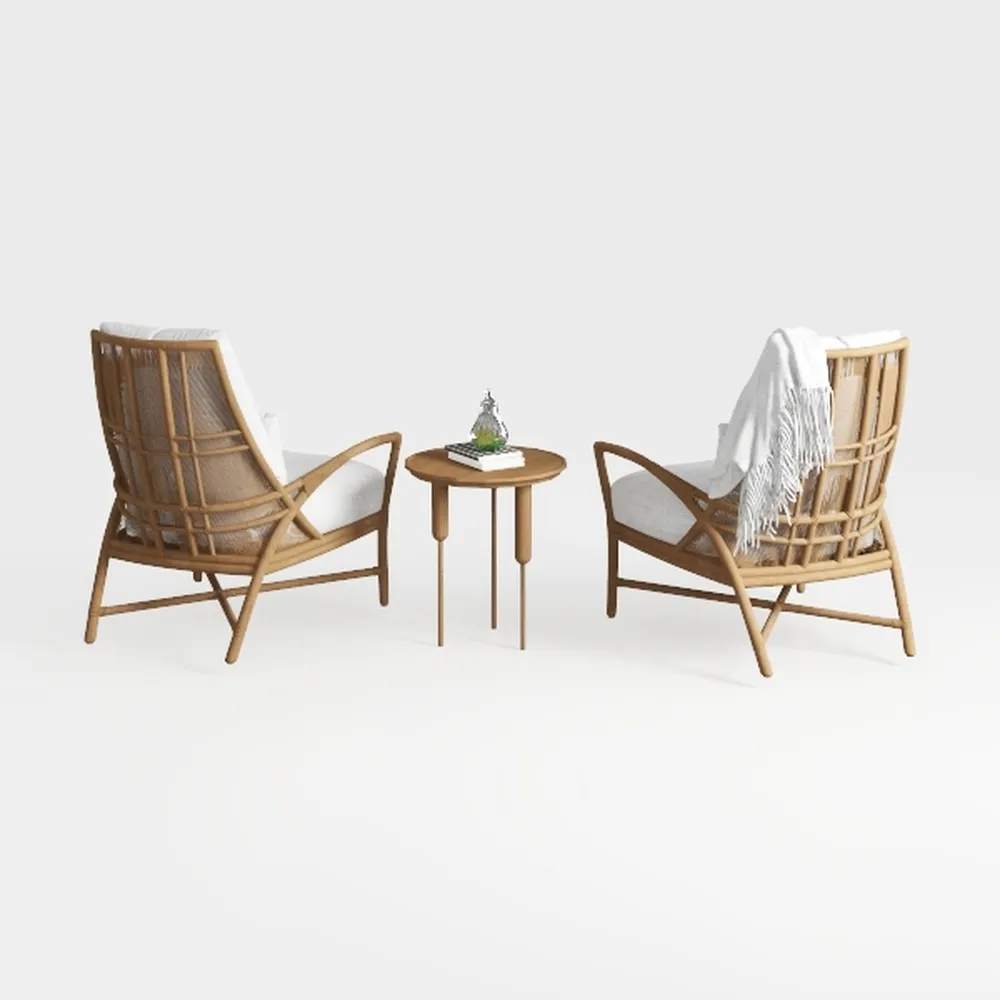 Qty 6 - Grade-A Teak Wood Luxurious Solo/Single Fe