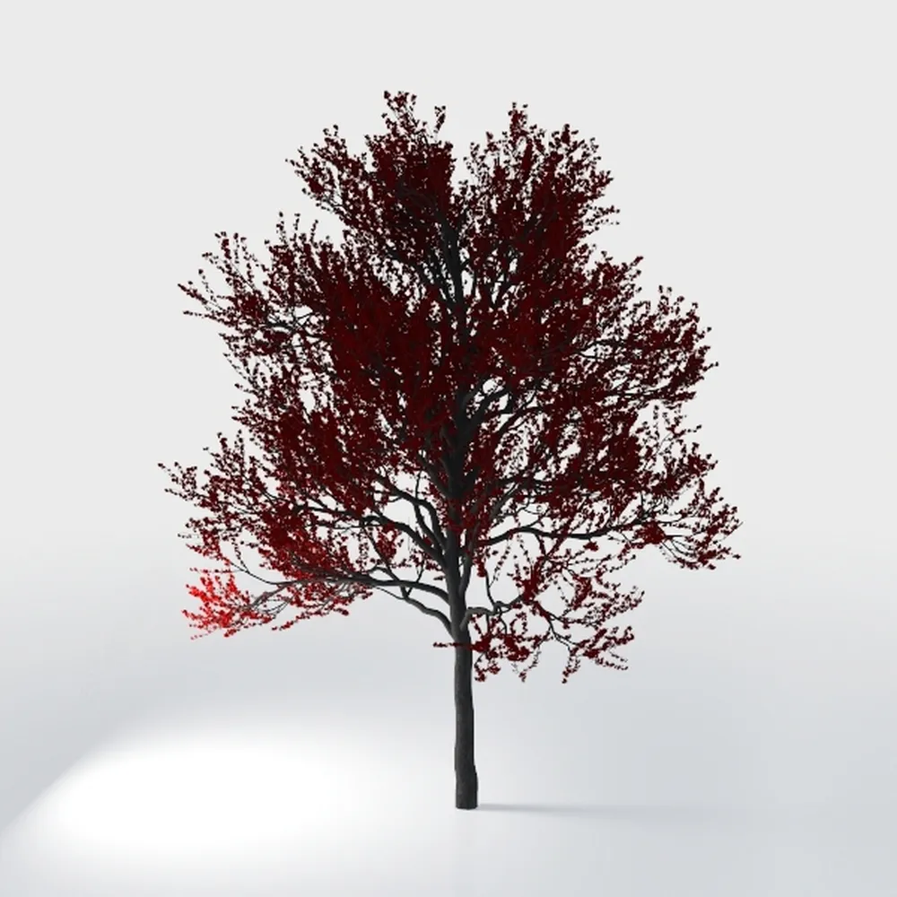 Outdoor Plants Red Bush - Simulated Green Outdoor 