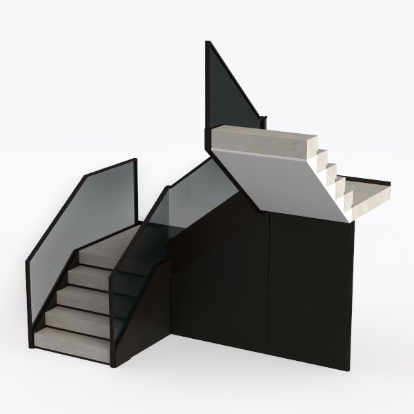 staircase-Minimalist Elegance