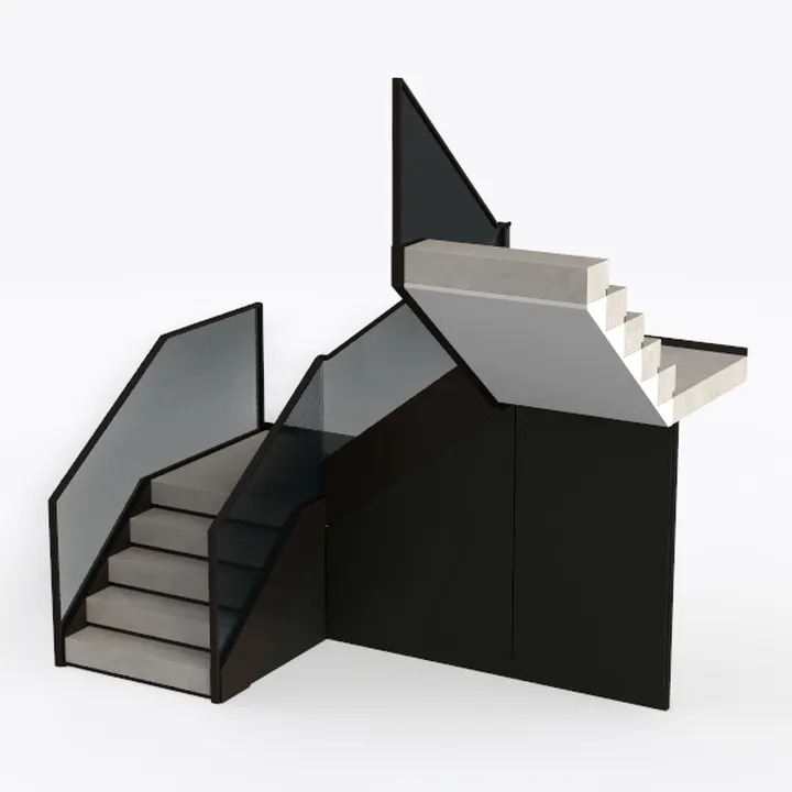 staircase-Minimalist Elegance