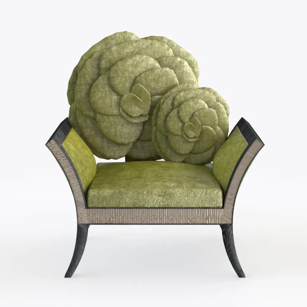 Ambesonne Leaves Office Chair Slipcover, Green