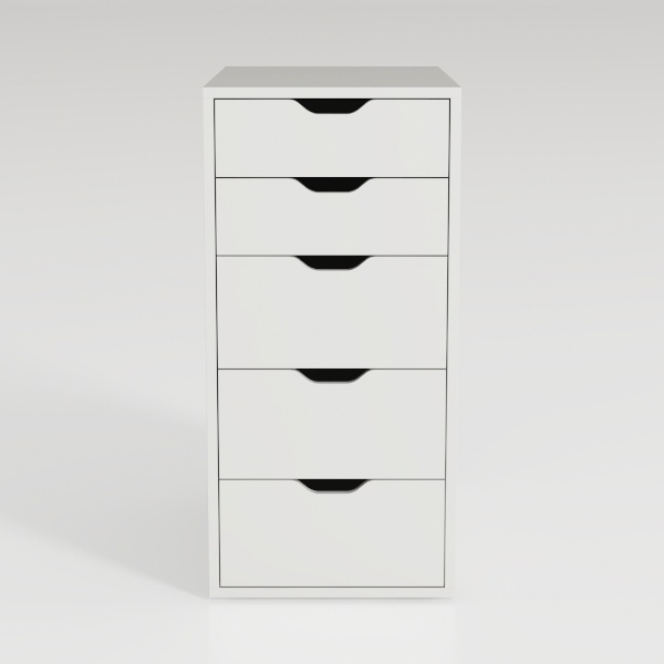 DEVAISE 5-Drawer Chest, Wood Storage file Cabinet