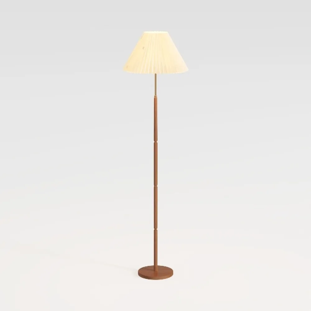 Globe Electric 61000053 62" Floor Lamp, Wood-Toned