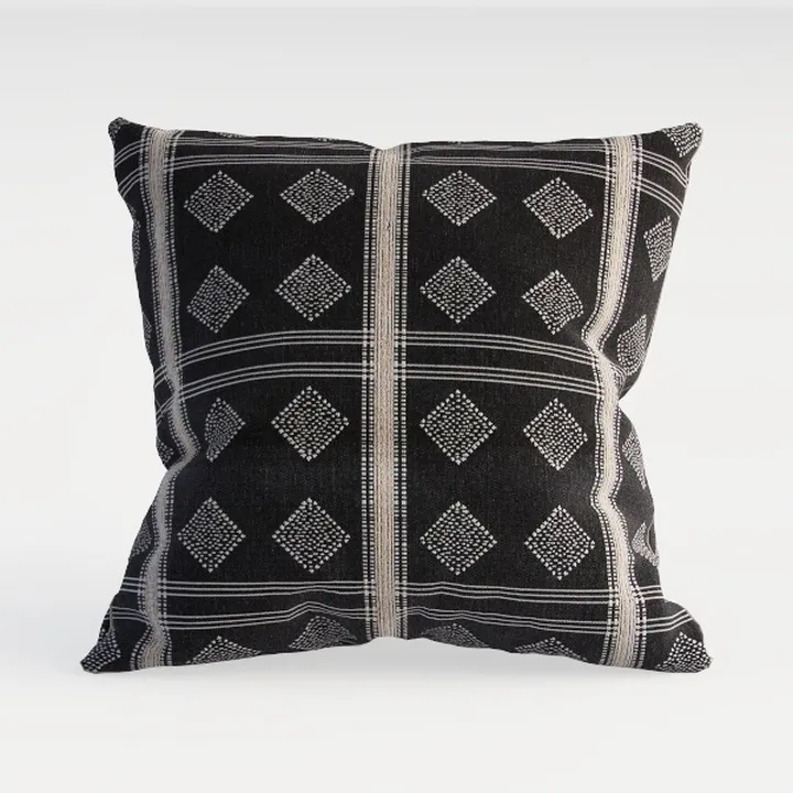 Bohemian Woven Fabric Throw Pillow Geometric Pattern 3D Model