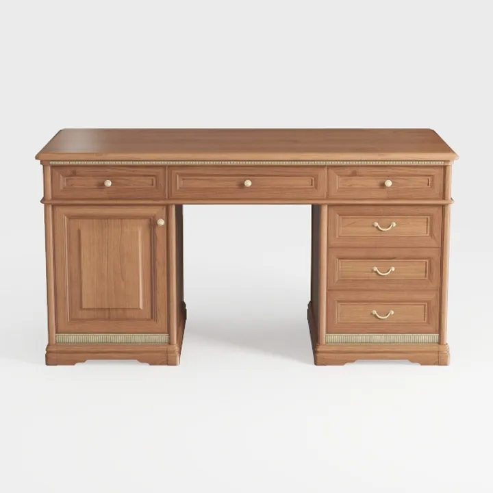 OKD 60" Executive Desk with Drawers, Farmhouse