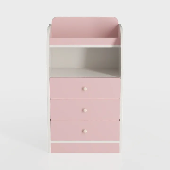 Tiptiper Nightstand Set 2, Grey Night Stands with