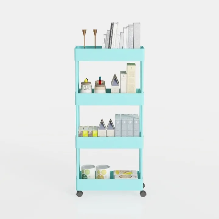 LEHOM 5.1" Slim Storage Cart - 4 Tiers Bathroom