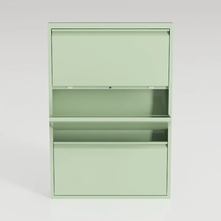 Shoe Storage Cabinet with 2 Flip Drawers,Farmhouse