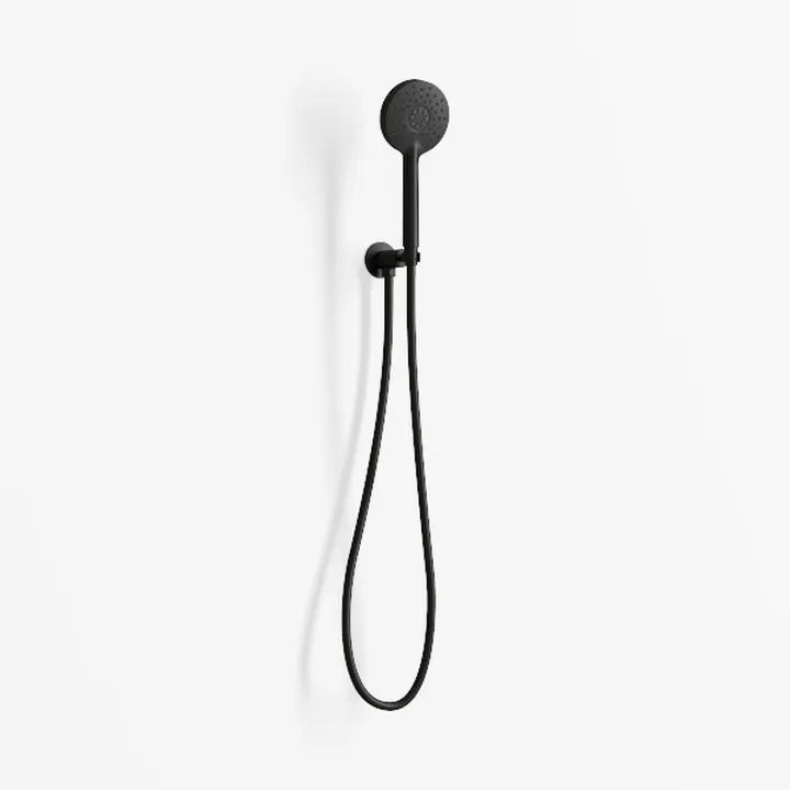 Minimalist Matte Black Handheld Shower Head 3D Model