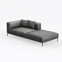 Naomi Home Dora Contemporary DIY Sofa Collection G Left 45 Degree View