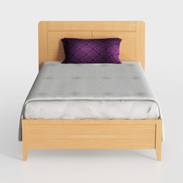 BOWERY HILL Light Grey and Brown Finished Wood Twi