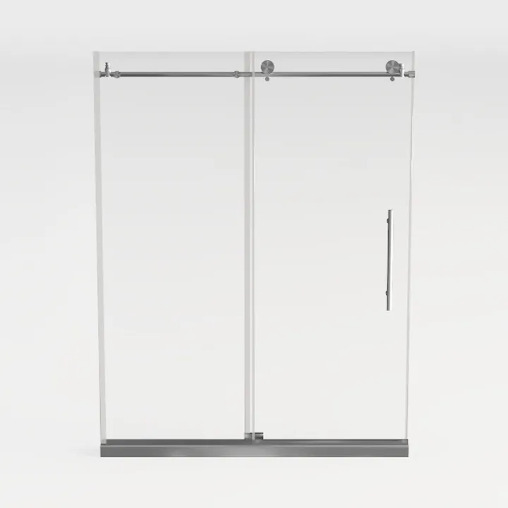 Modern Glass Metal Sliding Shower Door 3D Model