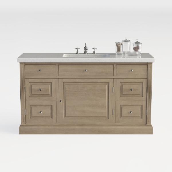 James Martin Bristol 48&quot; Single Vanity Whitewashed Walnut