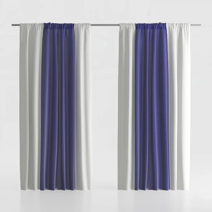 Estelar Textiler Navy Blue and Greyish White 