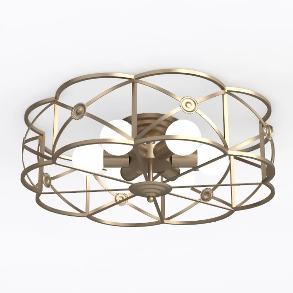 Crystal Ceiling Fan with Light Remote Control, 