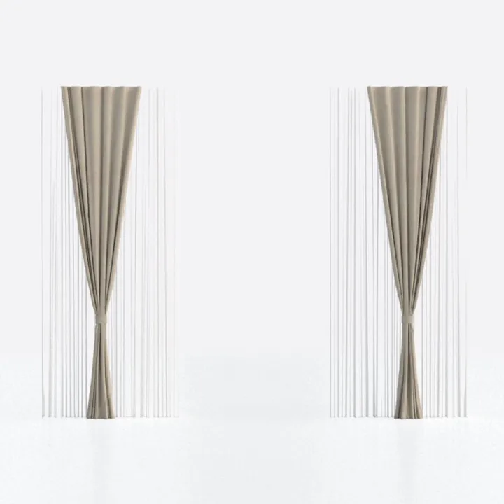 LAMIT Natural 100% Blackout Linen Curtains, 84